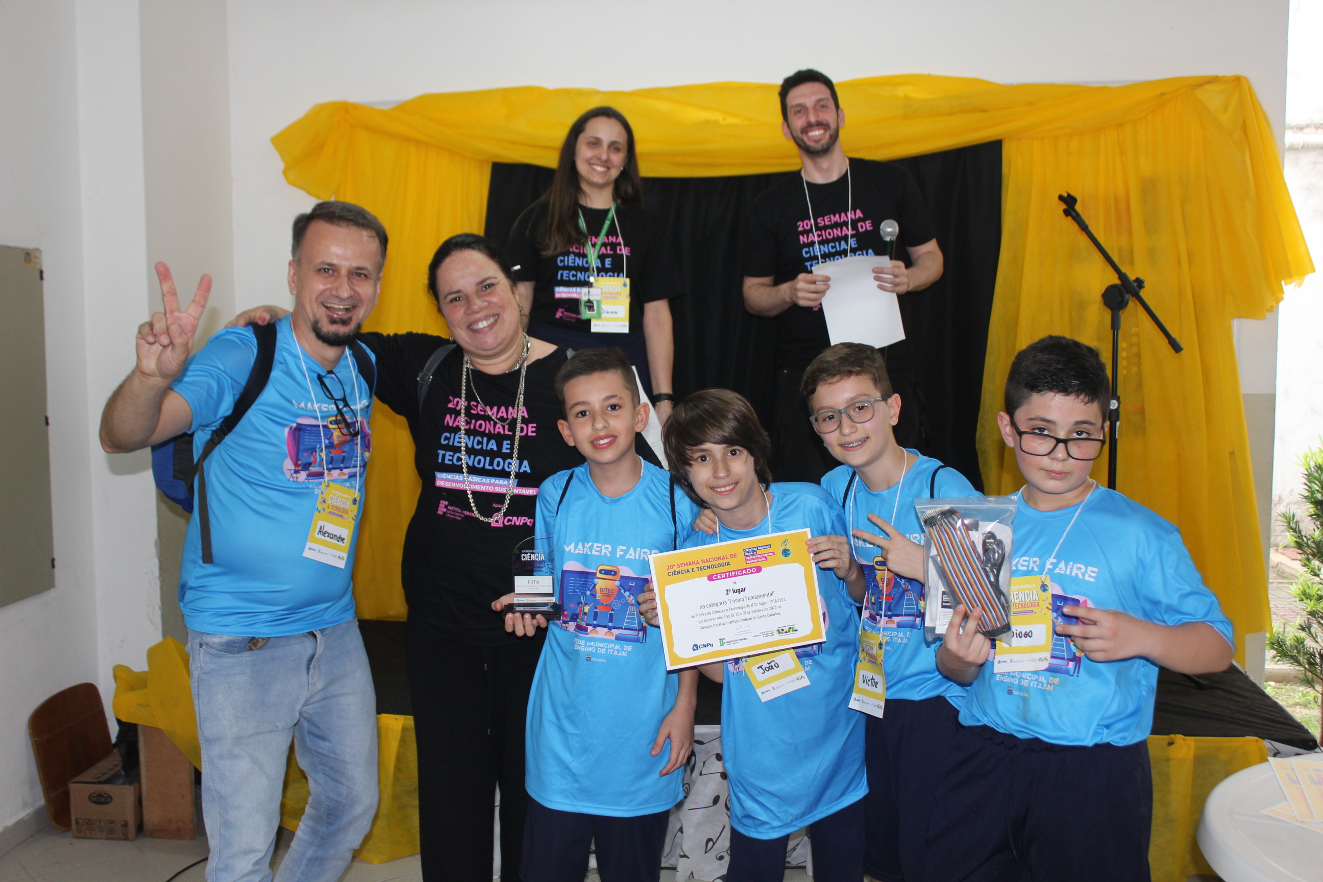 Alunos do 5º ano foram premiados por criação de aplicativos em Scratch