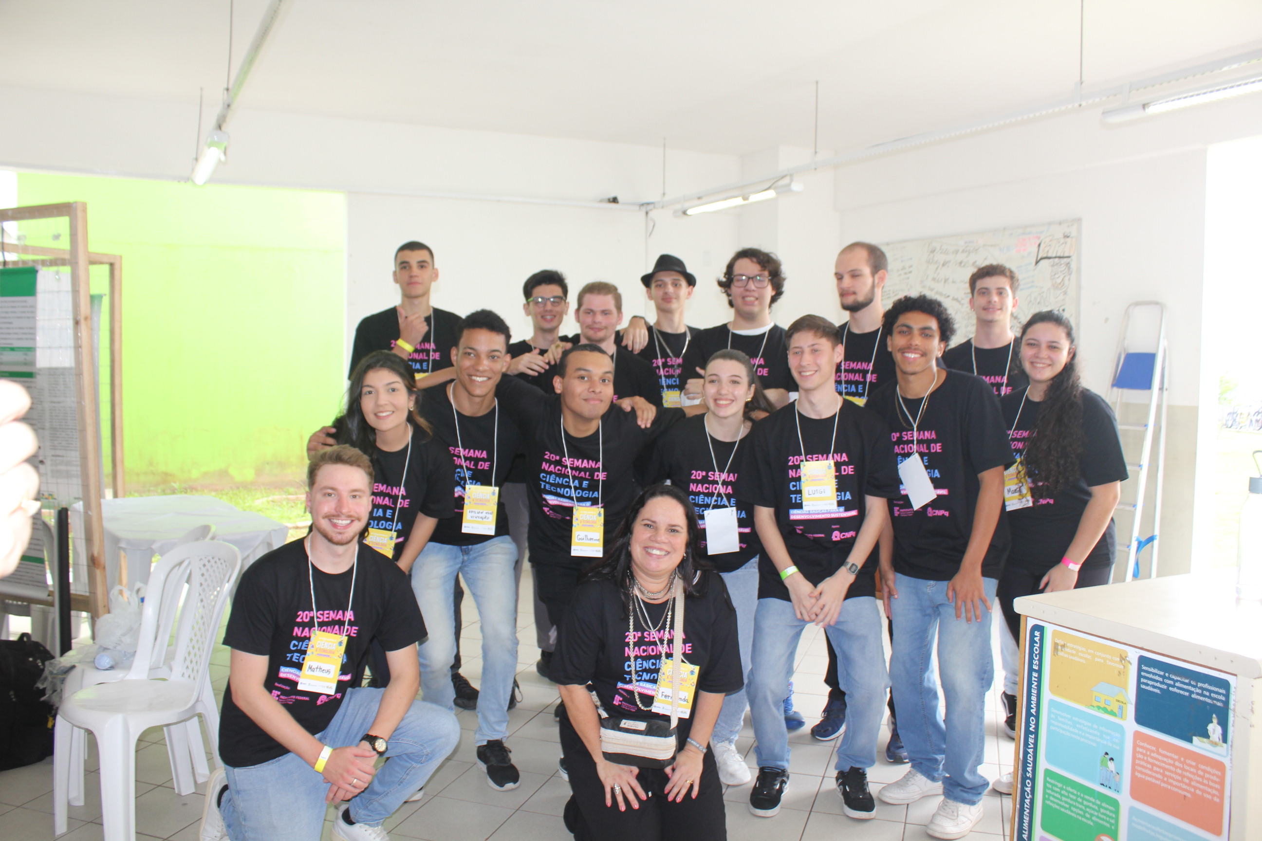Alunos participaram da organização do evento (Fotos: Divulgação Câmpus Itajaí do IFSC)