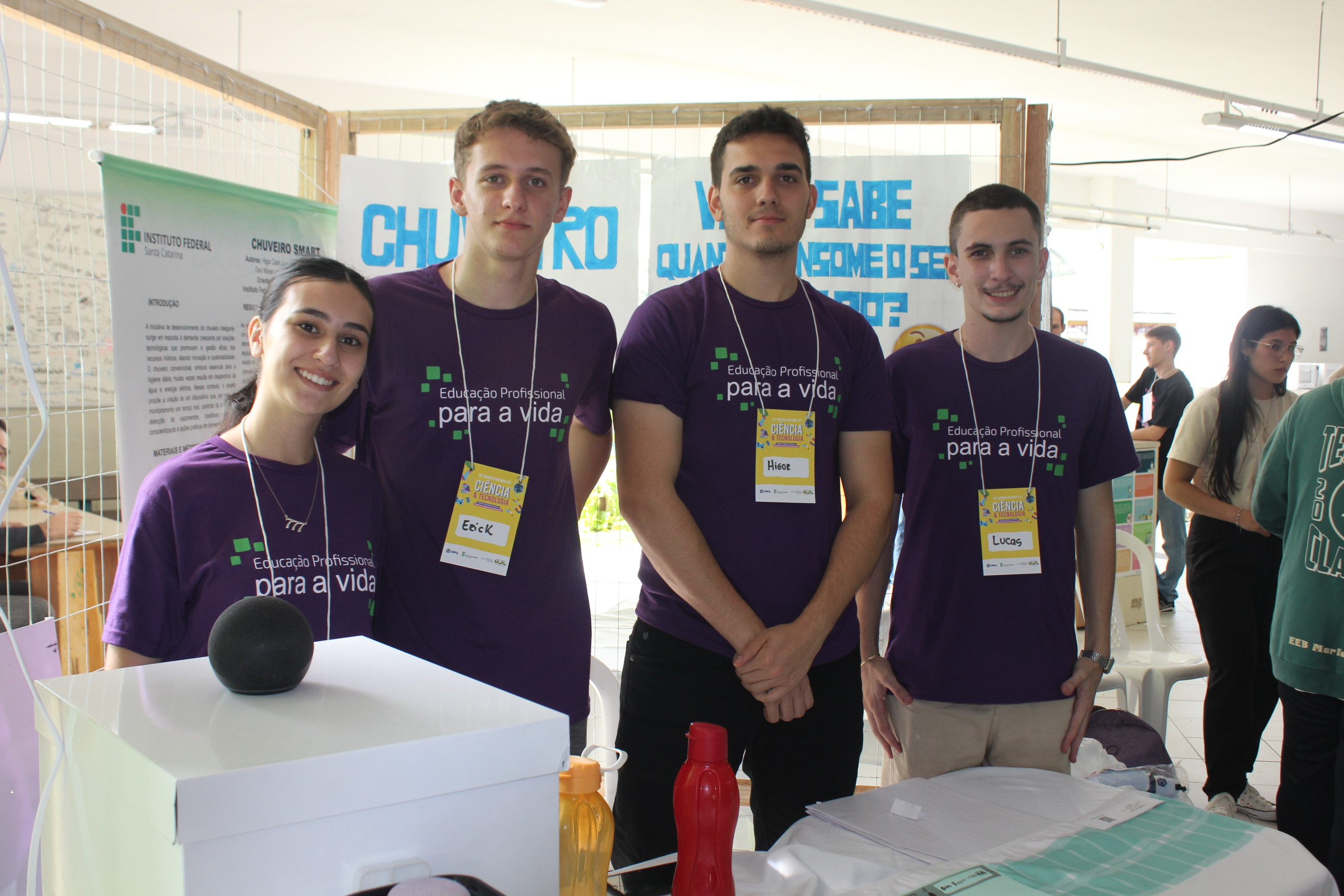 Projeto Chuveiro Smart, do IFC, venceu na categoria votação popular