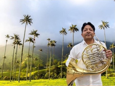 Trompista Dante Yenque da Orquestra Sinfônica Nacional da Colômbia. Crédito: divulgação.