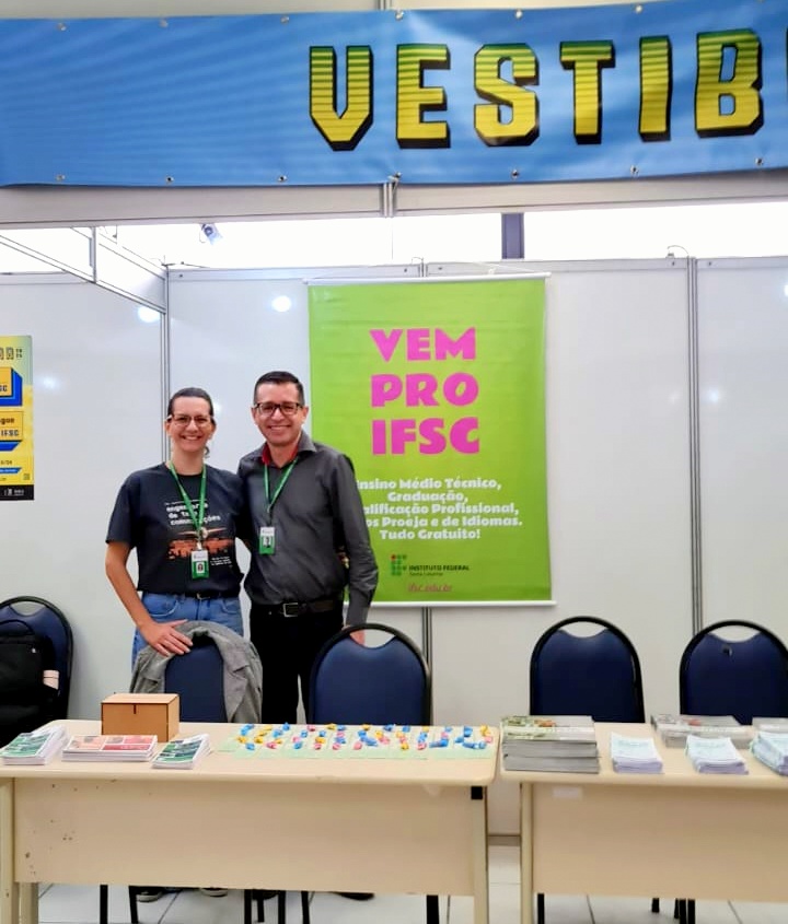 Quem visitar a Feira de Cursos poderá visitar o estande do IFSC e saber mais sobre a instituição