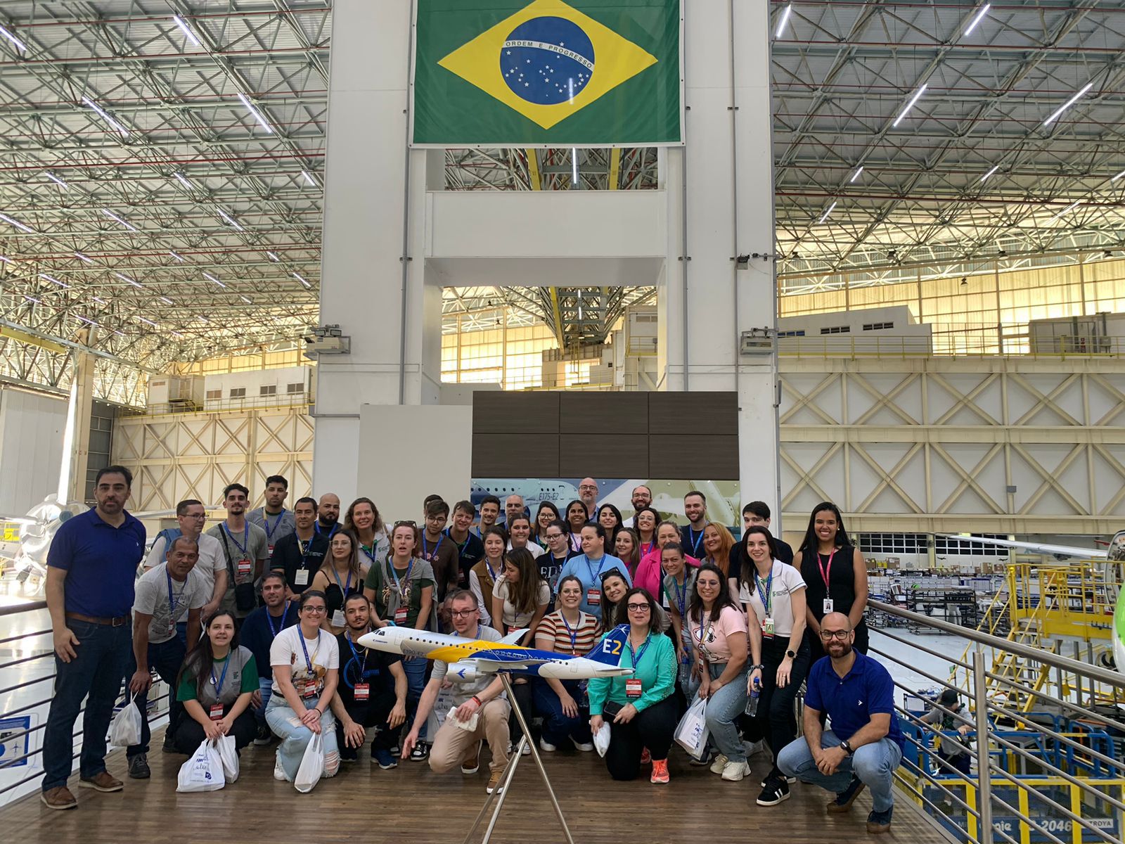 Embraer, fabricante brasileira de aviões, foi uma das empresas visitadas, em São José dos Campos | Foto: Divulgação