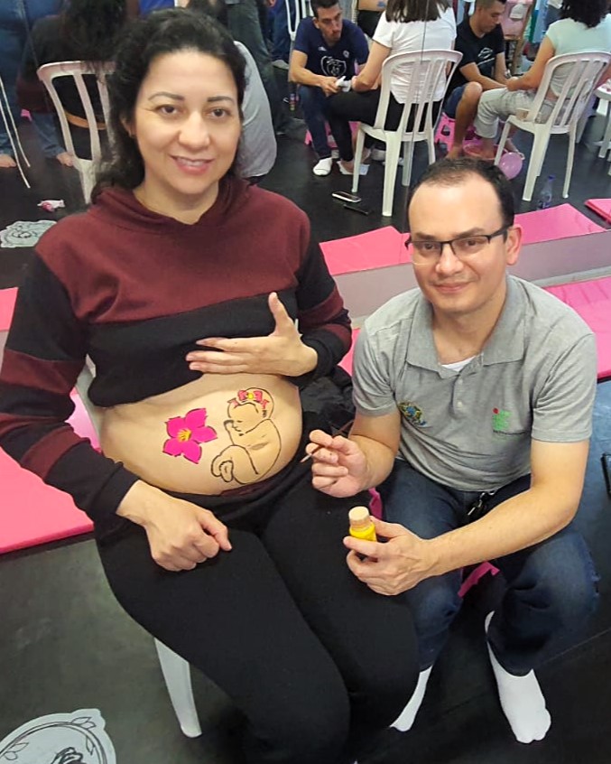Josiane e Guilherme, pais de primeira viagem