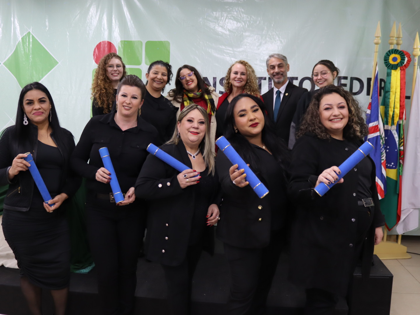 Em 2024, Programa Mulheres Mil do Câmpus Caçador realizou a formatura do curso de Assistente Administrativa. Foto: Divulgação