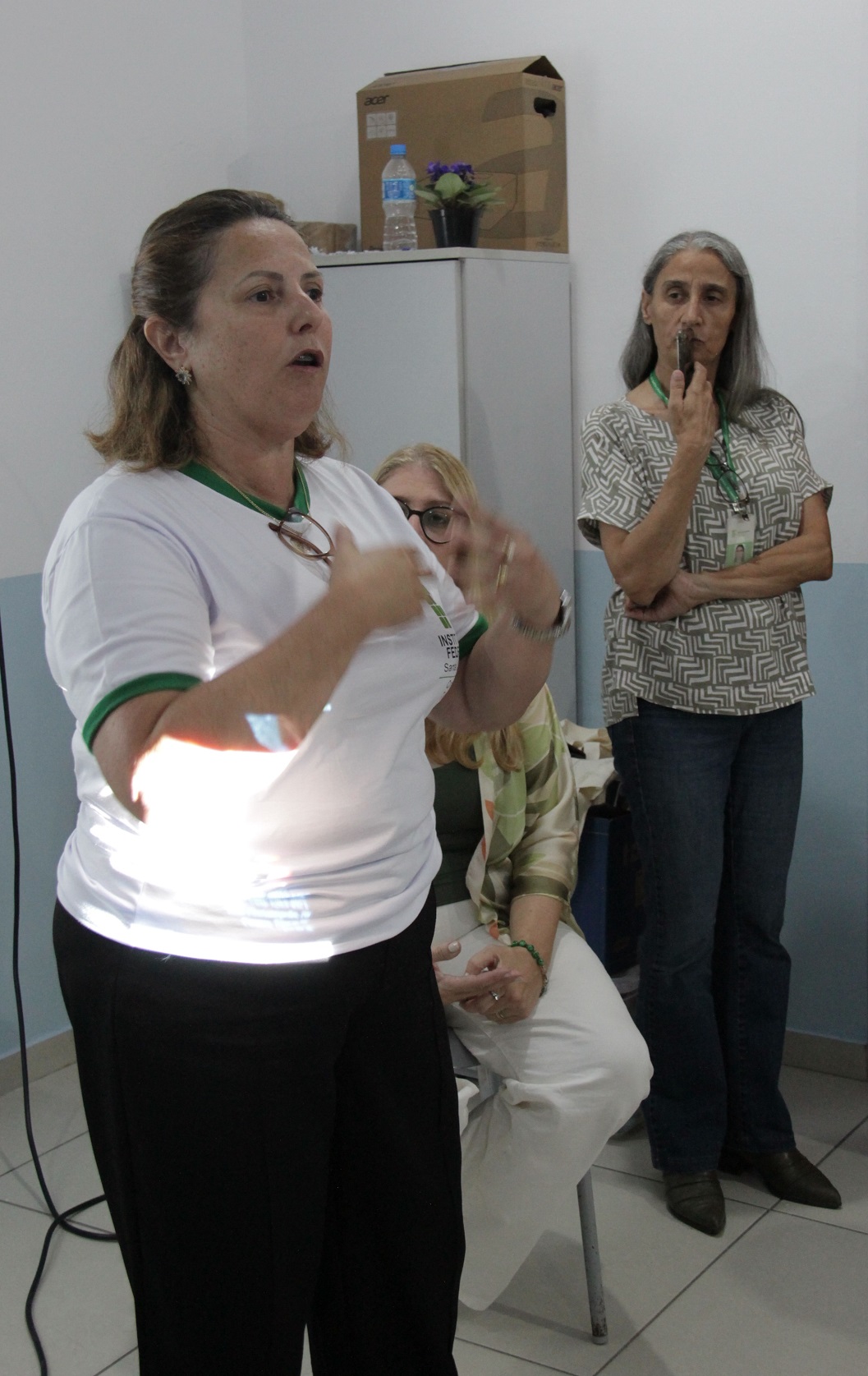 A secretária municipal de Educação Sheila Dias