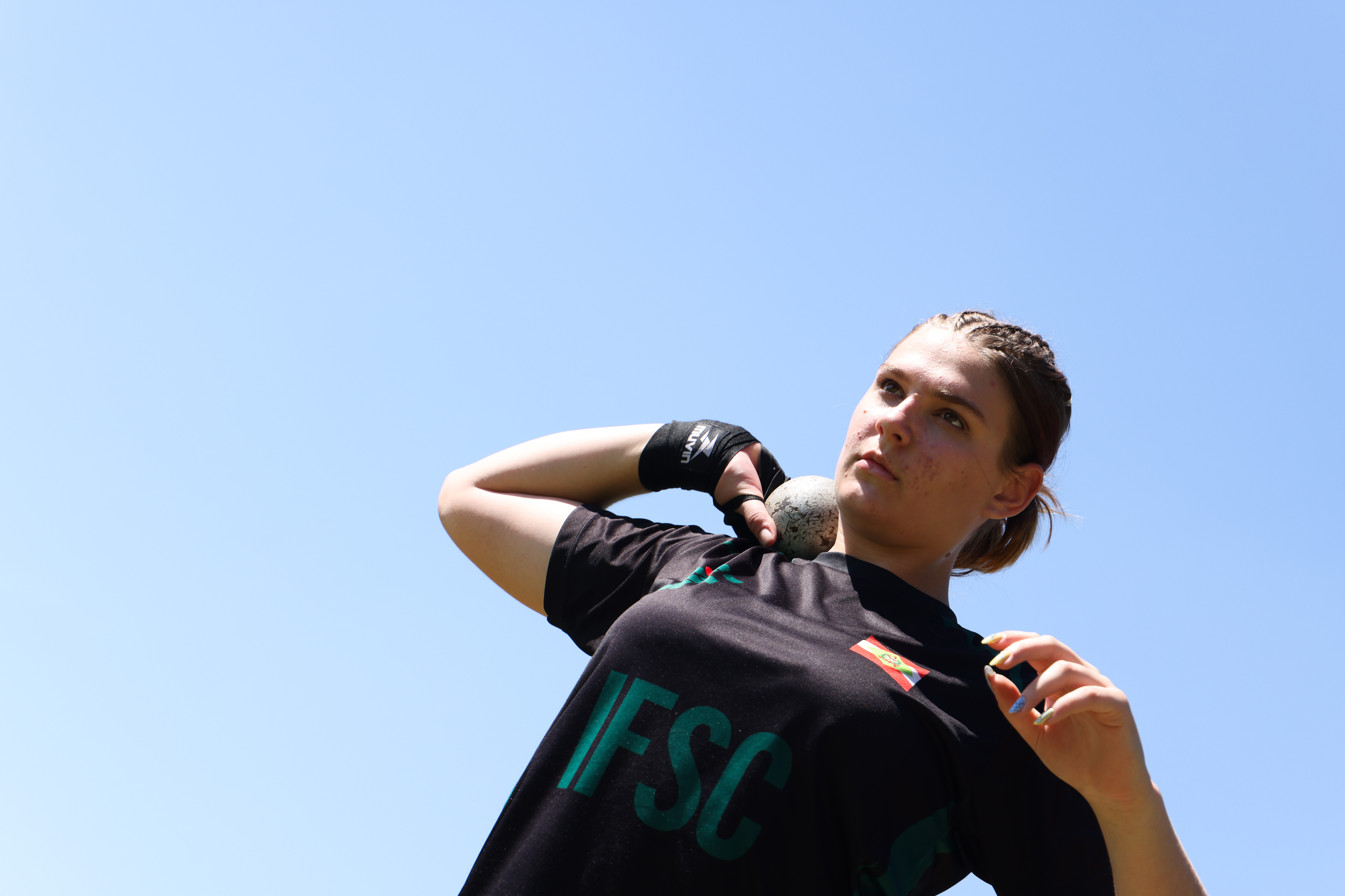O atletismo rendeu, no total, 17 medalhas para o IFSC (Foto: Felipe David/IFRS)