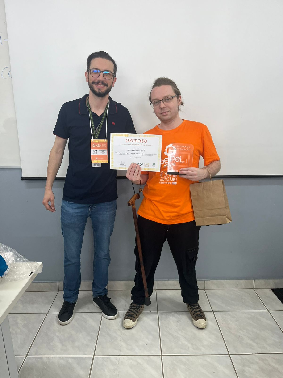 Nicolas foi o vencedor da Maratona de Programação do Sepei 2026
