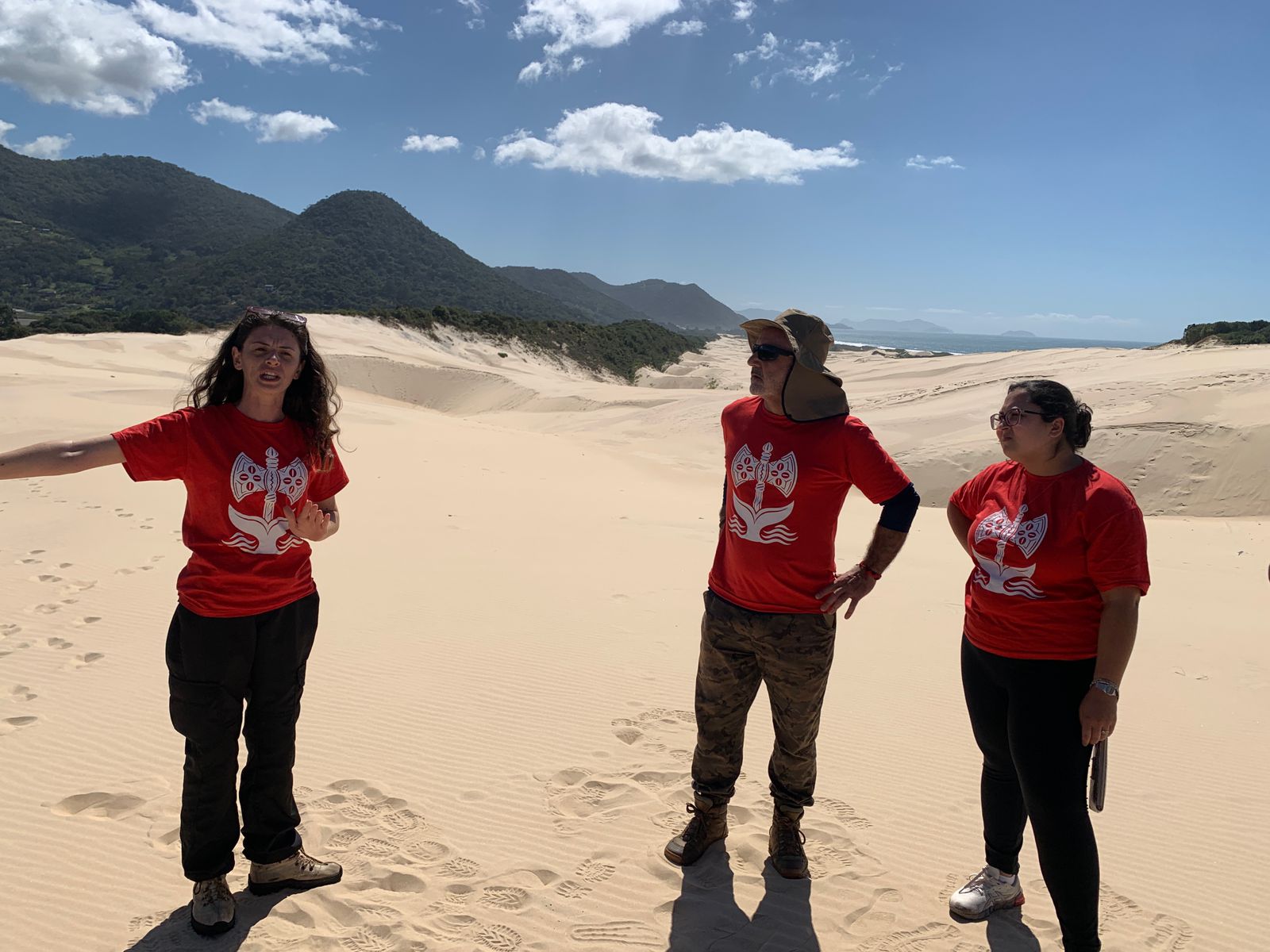 Estudantes do curso de Guia de Turismo