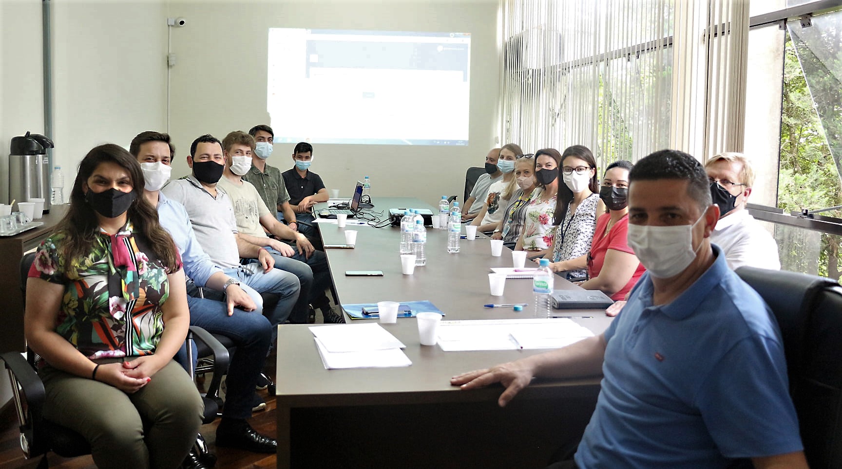 Apresentação do Prontuário Eletrônico SUAS aos gestores municipais e do IFSC | Foto: Assessoria de Imprensa da Prefeitura de Canoinhas
