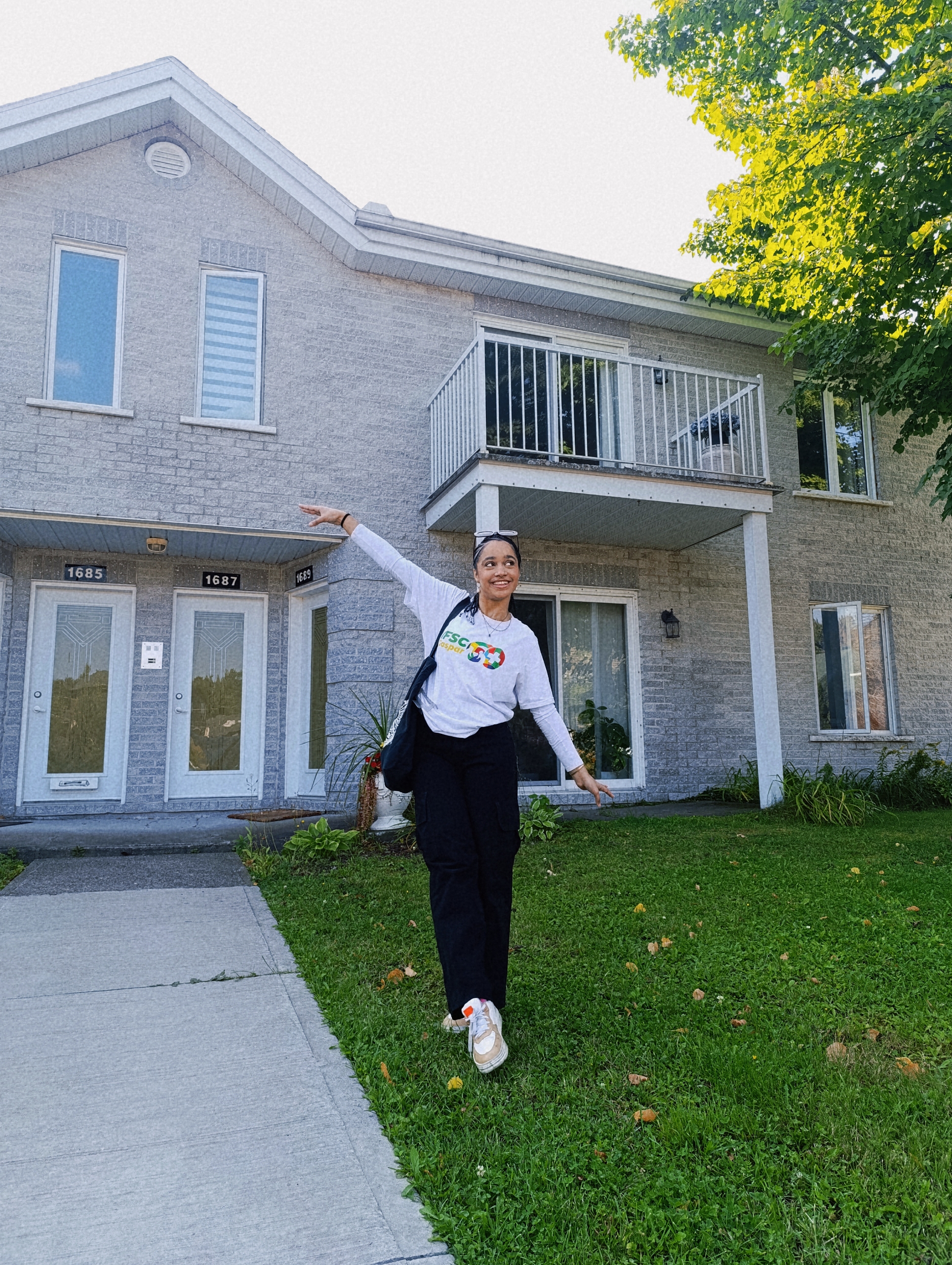 Sofia Lopes Ribeiro, estudante do Câmpus Gaspar, em intercâmbio no Canadá